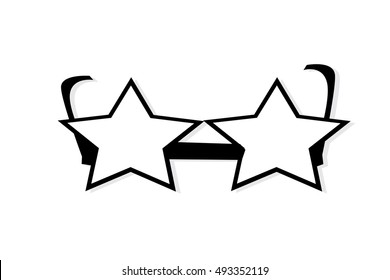 star eyeglasses.