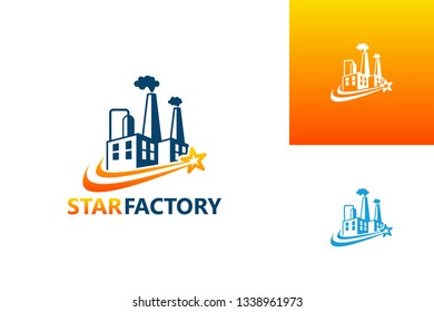 Star Factory Logo Template Design Vector, Emblem, Design Concept, Creative Symbol, Icon
