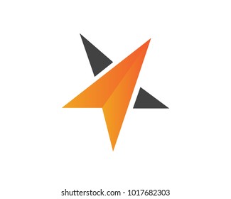 Star falcon Logo Template vector icon 