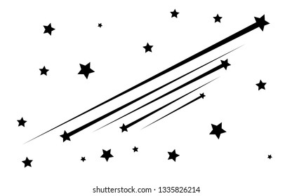 star fall black stars