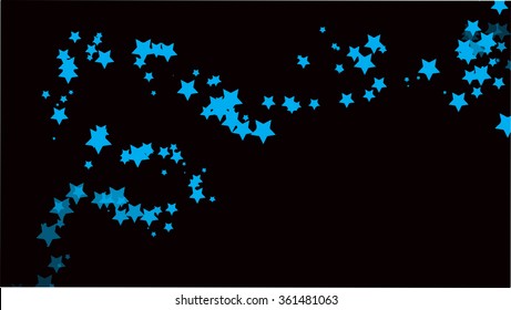 star falling cluster, abstract falling black shooting star with elegant star trail 