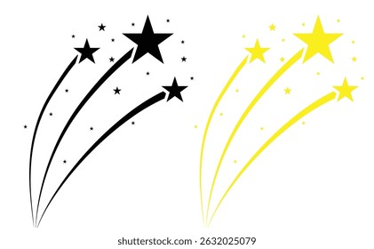 Star  of the falling of Comets, Meteorites, Asteroids, the sparks of fireworks. 