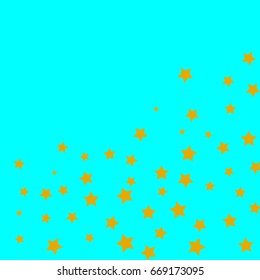 Star Falling Print Light Green Starry Background Vector Confetti Star Pattern Starlit Indigo Card Fall Chaotic Decor Modern Creative Backdrop Starlight  