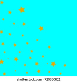 Star Falling Print. Light Green Starry Background. Vector Confetti Star Pattern. Starlit Indigo Card. Fall Chaotic Decor. Modern Creative Backdrop.