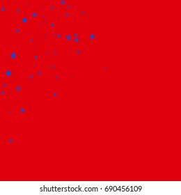 Star Falling Print. Red Blue Starry Background. Vector Confetti Star Background Pattern. Starlight Night. Astral Design. Golden Starlit Card. Confetti Fall Chaotic Decor. Modern Creative Pattern