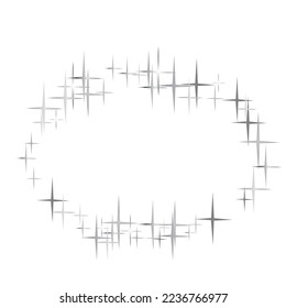 Star Falling Print. Transparent Silver Starry Background. Vector Confetti Star Background Pattern. Stars on sky. Illustration