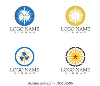 Star fan logo design template
