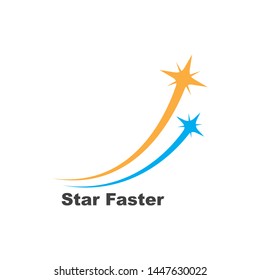 star faster express logo icon vector illustration design