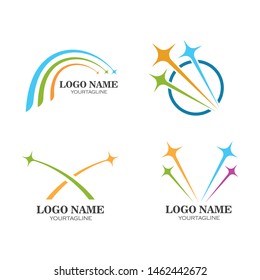 star faster express logo icon vector illustration design