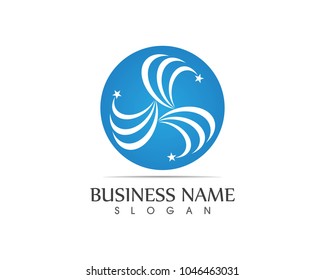 Star faster logo design concept