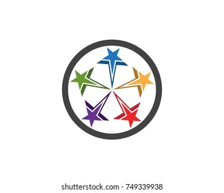 Star faster logo design template