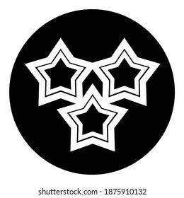 Star Favorite Flat Icon Isolated On White Background