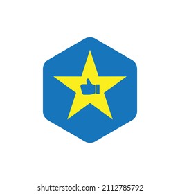 Star favorite icon design isolated on white background