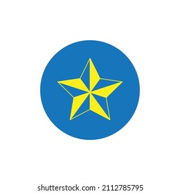 Star favorite icon design isolated on white background