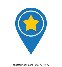 Ilustración vectorial de diseño de icono favorito de estrella