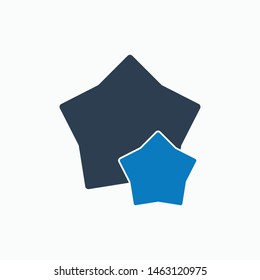 Star, favorite Icon. Flat style vector EPS.