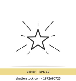 Star, favorite Icon Illustration. Favorite Sign Symbol. Vector EPS 10