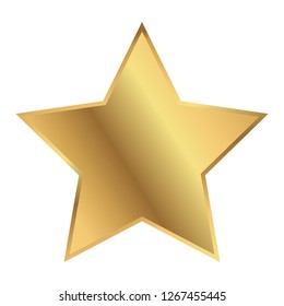 Star favorite icon or symbol golden favority star for premium design, sharp angle design