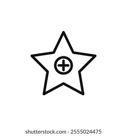 Star favorite icon Symbol mark in Outline style