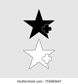 Star favorite icon vector design