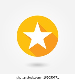 Star, favorite icon, vector illustration. Flat design style