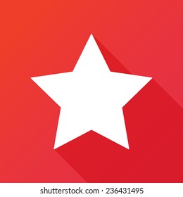 Star, favorite icon, vector illustration. Flat design style