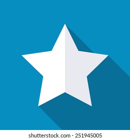 Star, favorite icon, vector illustration. Flat design style