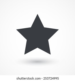 Star, favorite icon, vector illustration. Flat design style