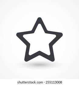 Star, favorite icon, vector illustration