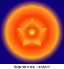 Star, favorite icon, vector illustration