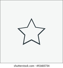 Star, favorite icon, vector illustration.