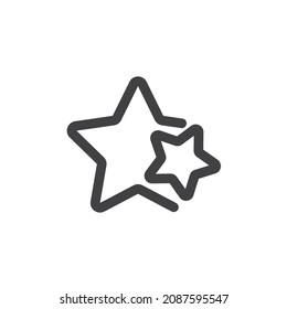 Star, favorite line icon. linear style sign for mobile concept and web design. Best star outline vector icon. Symbol, logo illustration. Vector graphics