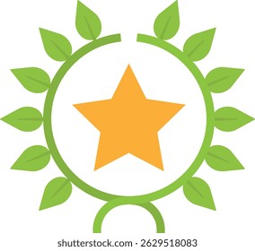 Star Favorite Rating Icon Vector Flat Illustration