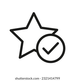 Star favorite sign. Vector illustration. stock image.