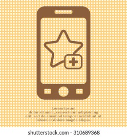 Star favorite sign web icon. Vector illustration design element