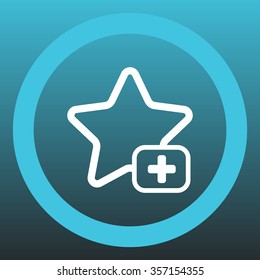 Star favorite sign web icon. Vector illustration design element