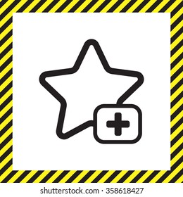 Star favorite sign web icon. Vector illustration design element