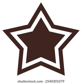 Star favorite symbol flat icon vector isolated on white background.