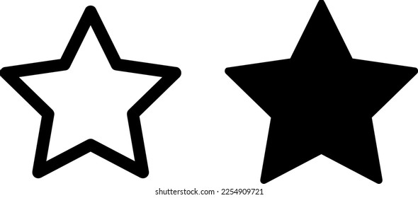 Star Favorite Symbol Icon trendy style illustration on white background..eps