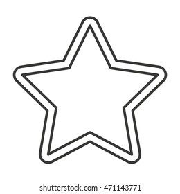 star favorite symbol isolated icon vector illustration design