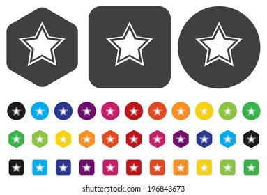 Star favorite web icon