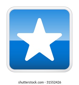 Star. Favorites. Vector button