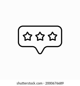 Star Feedback Icon. Feedback, Review Icon. star bubbles, rating, feedback, reputation line icon.