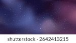 Star field in deep space with light spots, starry night sky vector background. Cosmos universe illustration for science.
