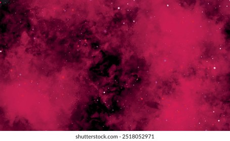 Campo de estrelas no espaço da galáxia com nebulosas, pintura digital abstrata de aquarela para fundo de textura	