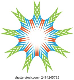 star, figure, abstract, geometry, lines, round, logo, logotype, graphic, lifestyle