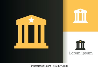 Star finance legal and lawyer logo company, logo vector template design. Ready to use, easy for edit.