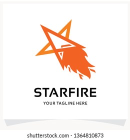 Star Fire Logo Design Template Inspiration