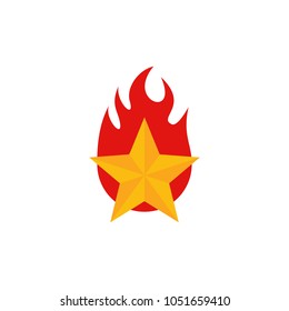 Star Fire Logo Icon Design
