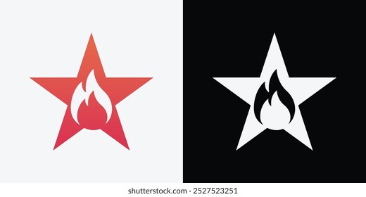 Star Fire Logo Template Design, Emblem, Design Concept, Creative Symbol, Icon